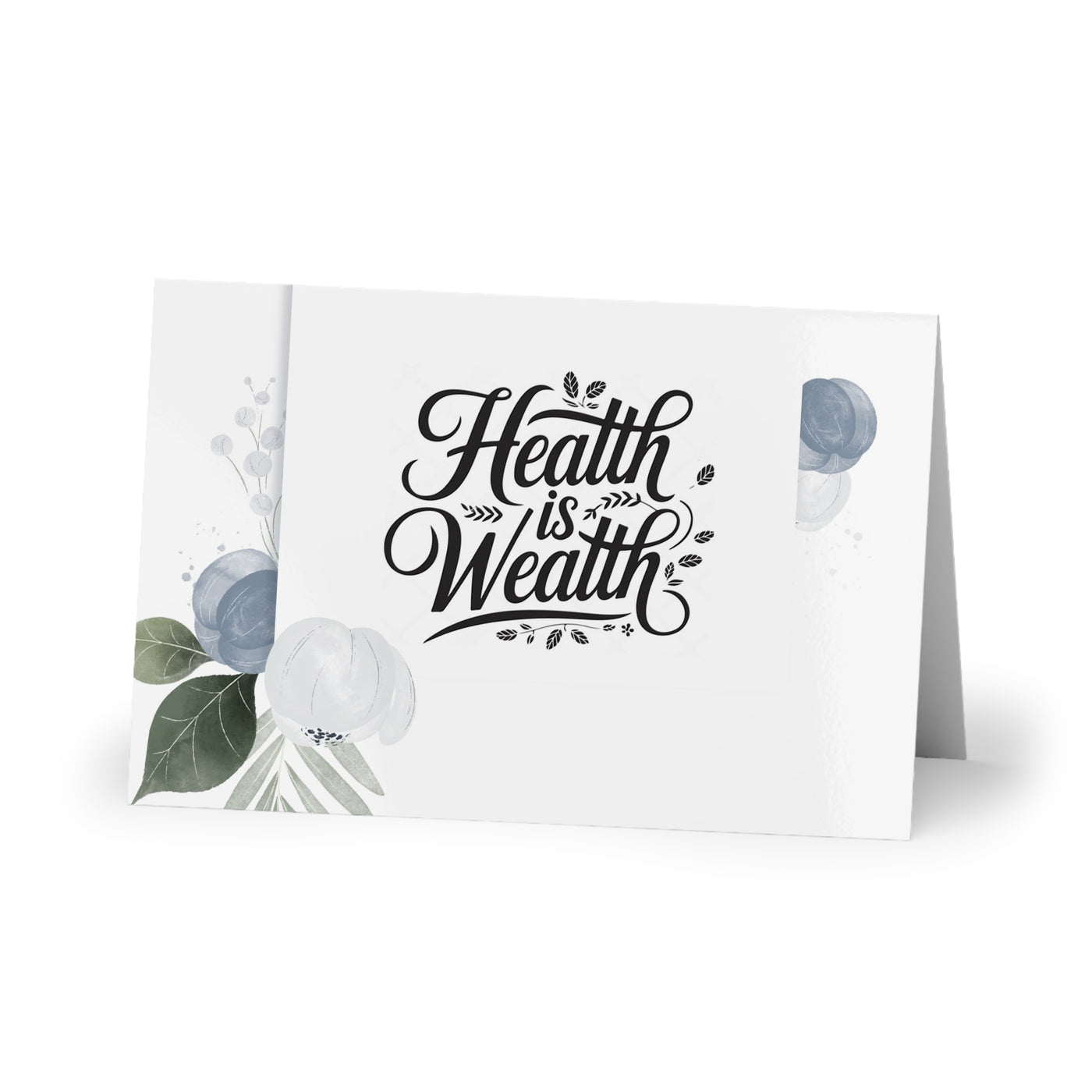 Health is Wealth Greeting Cards