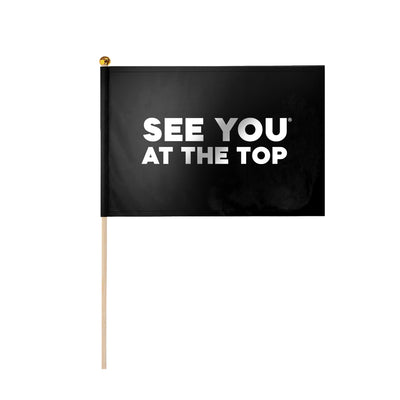 See you at the Top Hand Flag - Black