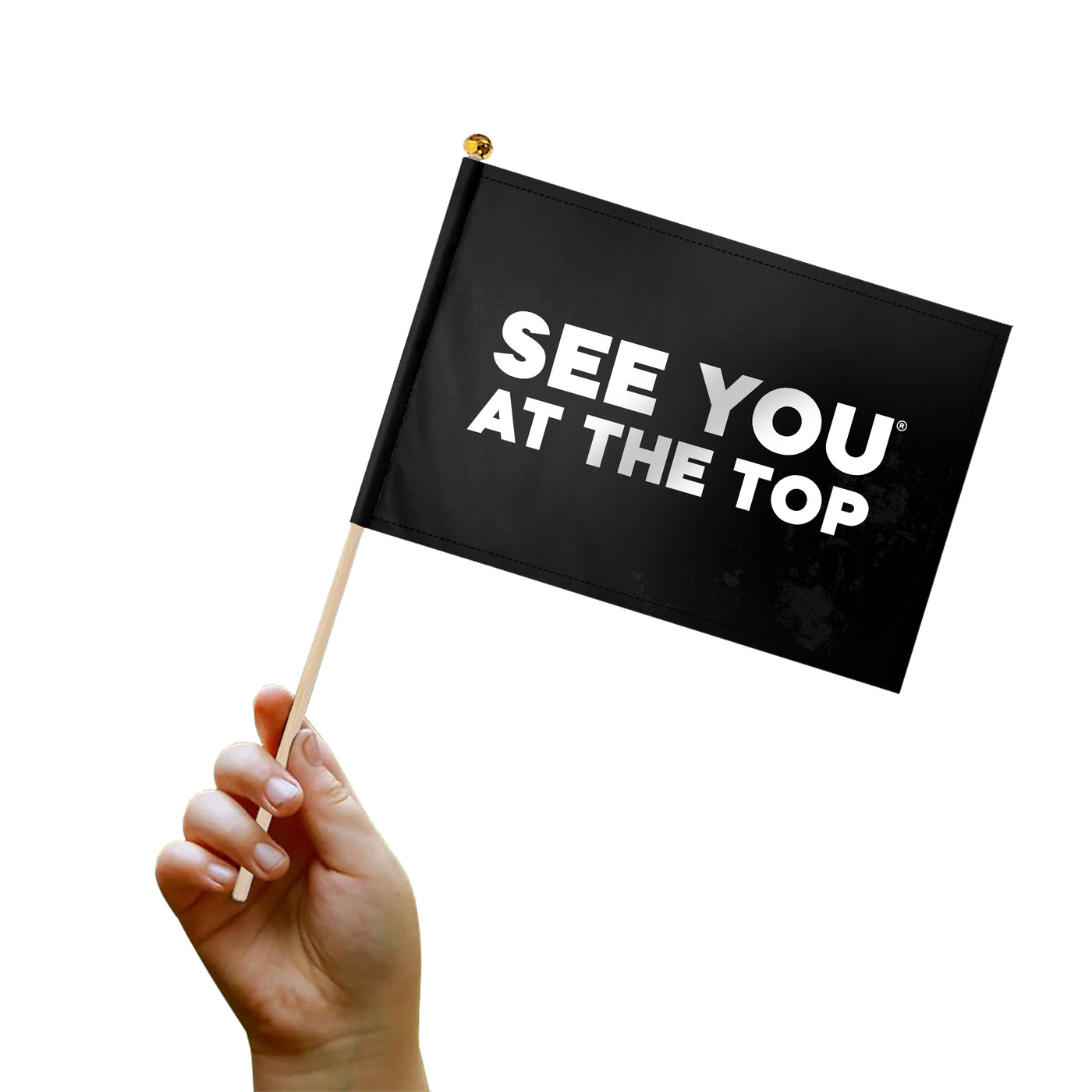 See you at the Top Hand Flag - Black