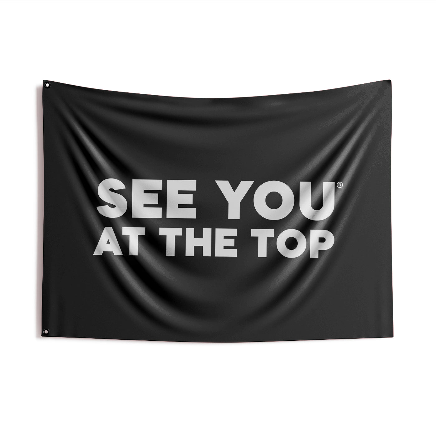 See you at the Top Double Sided Flag - Black